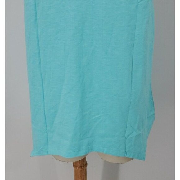 Soft Surroundings Med Danielle Turquoise Sleeveless Mismatch Button Tank NWT - Picture 10 of 14